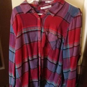 Maurice's plaid shirt